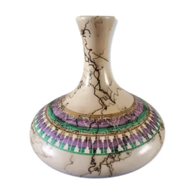 Céramique vase années - signature