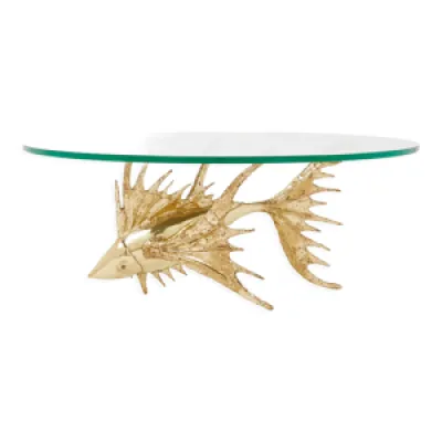 Table basse sculpture - poisson