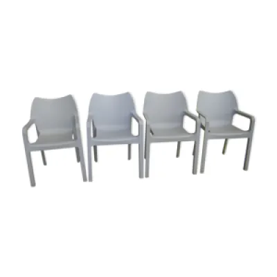 Série de quatre chaises - siesta