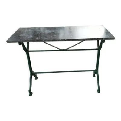 Table bistrot en marbre - fer