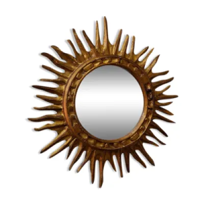 Miroir solaire italien - milieu bois
