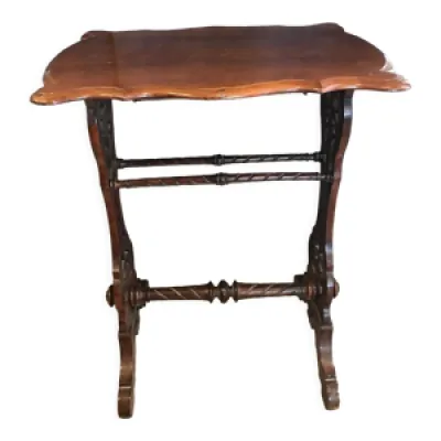 Table gueridon style - acajou art nouveau
