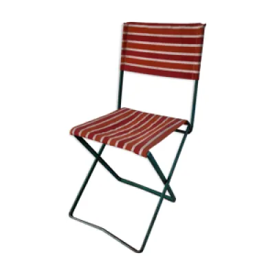 Chaise pliante en fer - vert