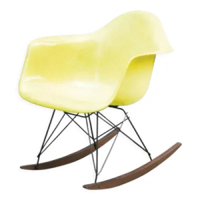 Rocking chair Lemon jaune - charles eames herman