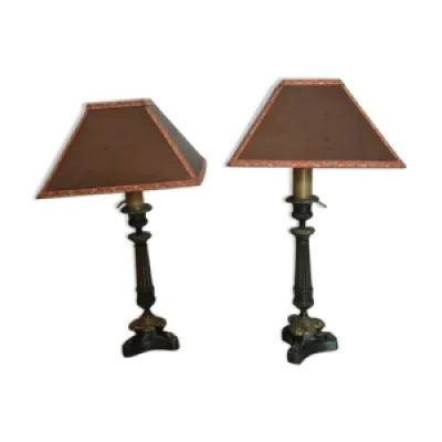 Lampes table style - empire bronze