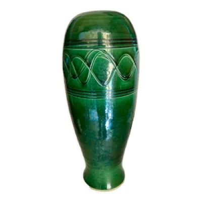 Vase en céramique émaillé - art deco