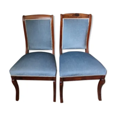 Paire de chaises basses - bleu