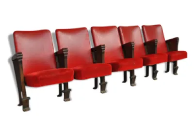 Série de 5 fauteuils - fonte