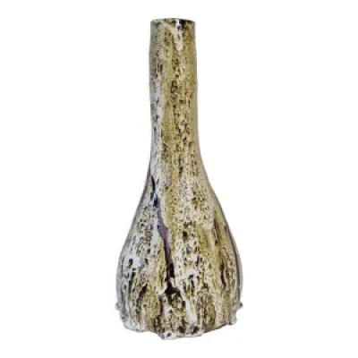 Vase bouteille en céramique - fat lava