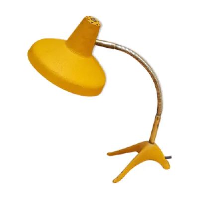 Lampe de bureau jaune - 1950 pied