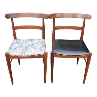 Paire de chaises scandinaves - seventies