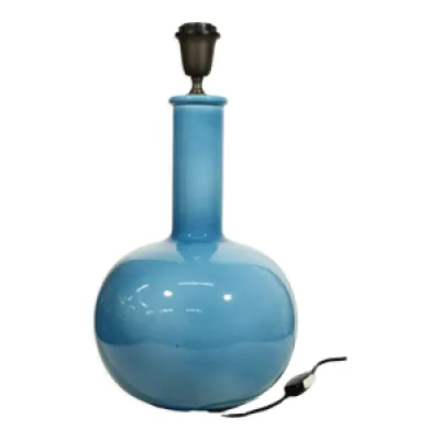 Pied de lampe en céramique - bleu italie