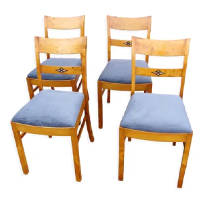 Lot de 4 chaises art - 1940