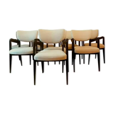 Suite de huit fauteuils - bois design