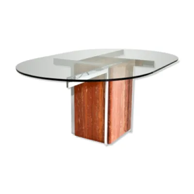 Dining room table in - chrome and