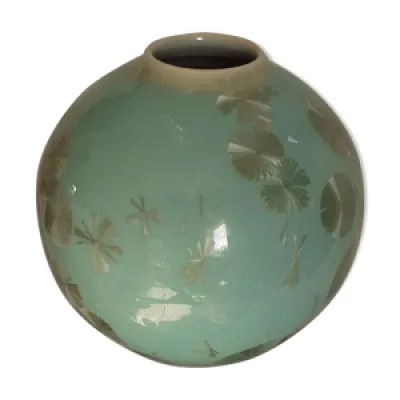Vase céramique turquoise - atelier