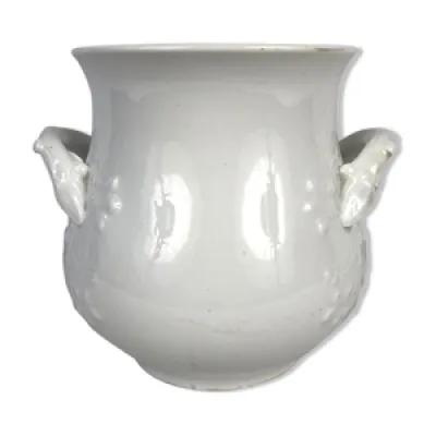 Cache-pot en porcelaine - blanche deux