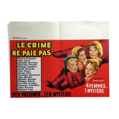 Affiche cinéma Le Crime
