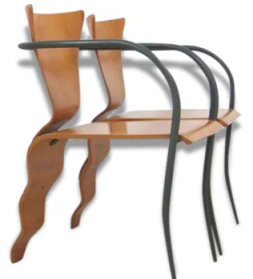 Paire de chaises tripode - william