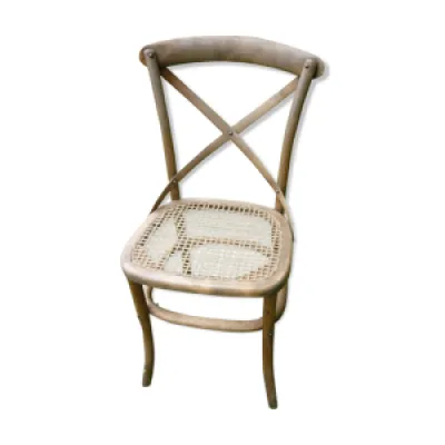 Chaise bistrot croisillon - assise fil