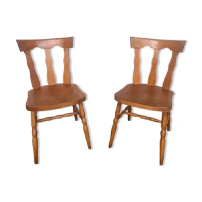 Paire de chaises bistrot - baumann 1930