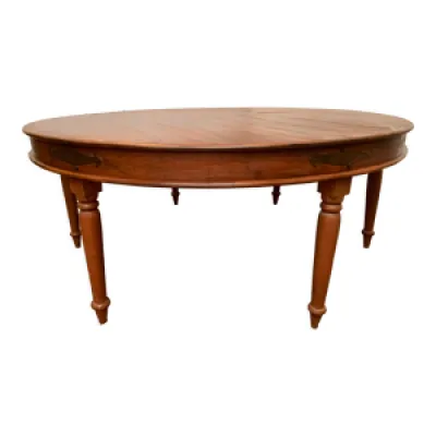 Table ronde a six pieds - exotique bois