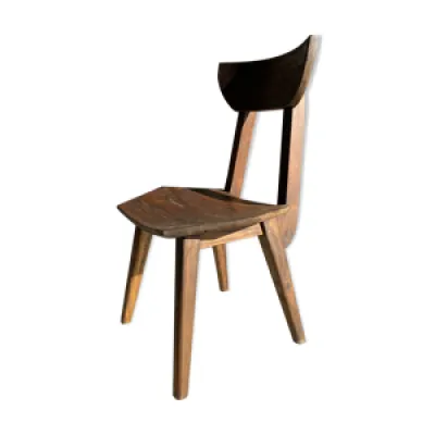 Chaise en bois massif - hexagonale