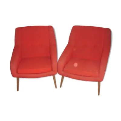 paire de fauteuils Charles - 1950