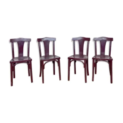 Série de 4 chaises Thonet - 1930