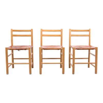 3 chaises Ate van Apeldoorn - hollande 1960