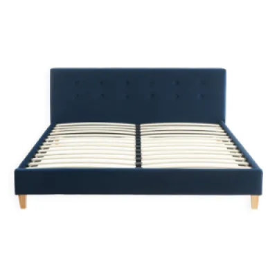 lit adulte 160x200 avec - bleu