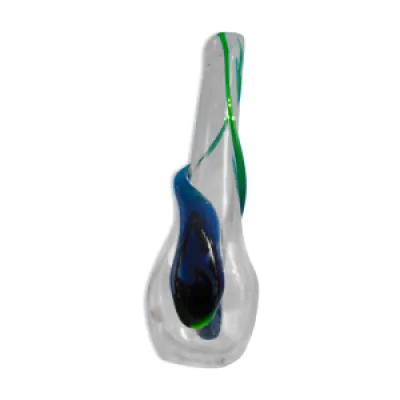 Vase moderniste verre - vert