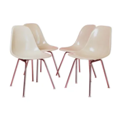 4 chaises DSX herman - charles eames
