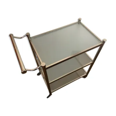 table roulante metal - verre