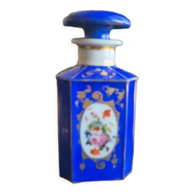 Flacon de parfum en porcelaine - bleu vieux