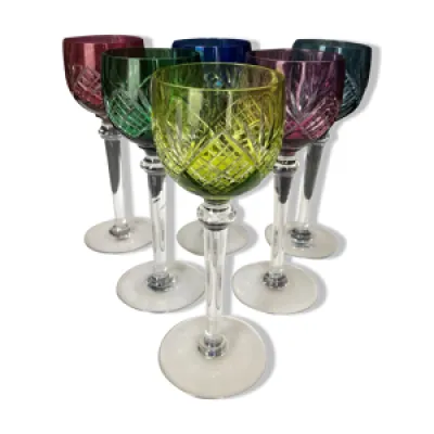 Set de 6 verres à vin - couleur cristal