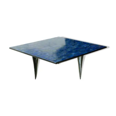 Table basse en pierre - carbone