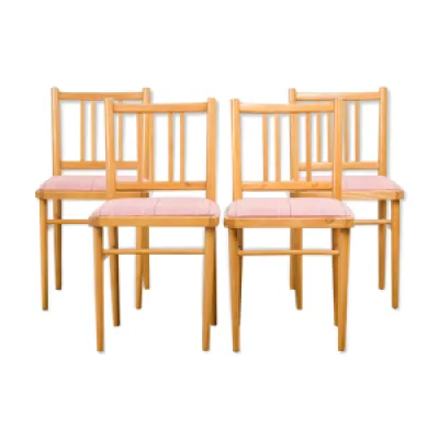 Ensemble de 4 chaises - salle manger 1970