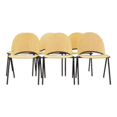 Ensemble de six chaises, - danemark