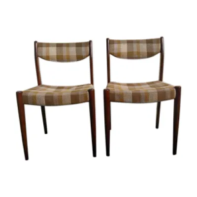Paire de chaises en teck - scandinaves