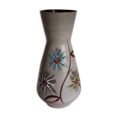Vase céramique allemande - aux fleurs