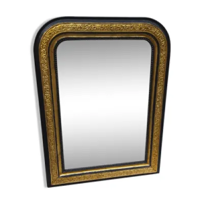 Miroir ancien d'époque - napoleon iii noir
