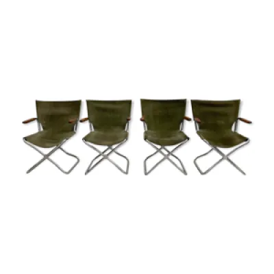 Ensemble de 4 fauteuils - verte