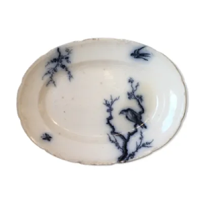 Ancien plateau chinois - blanche motifs