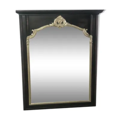 Miroir trumeau en bois - noir style