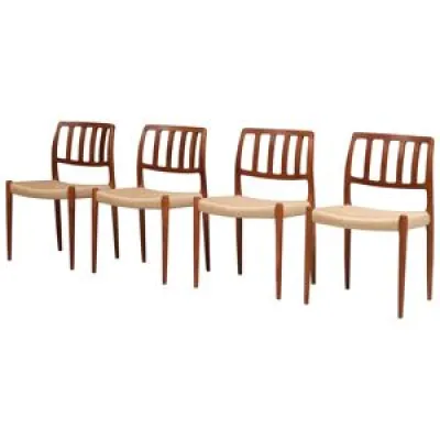 Set de 4 chaises à manger - 1960 danemark