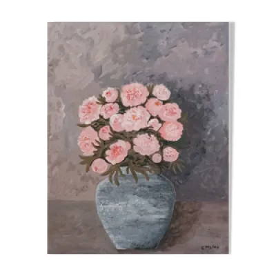 Tableau représentant - vase bouquet