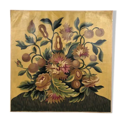 Carton de tapisserie - fleurs style louis
