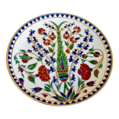 Assiette émaillée Keramik décor