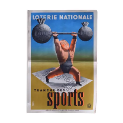Affiche loterie nationale - tranche